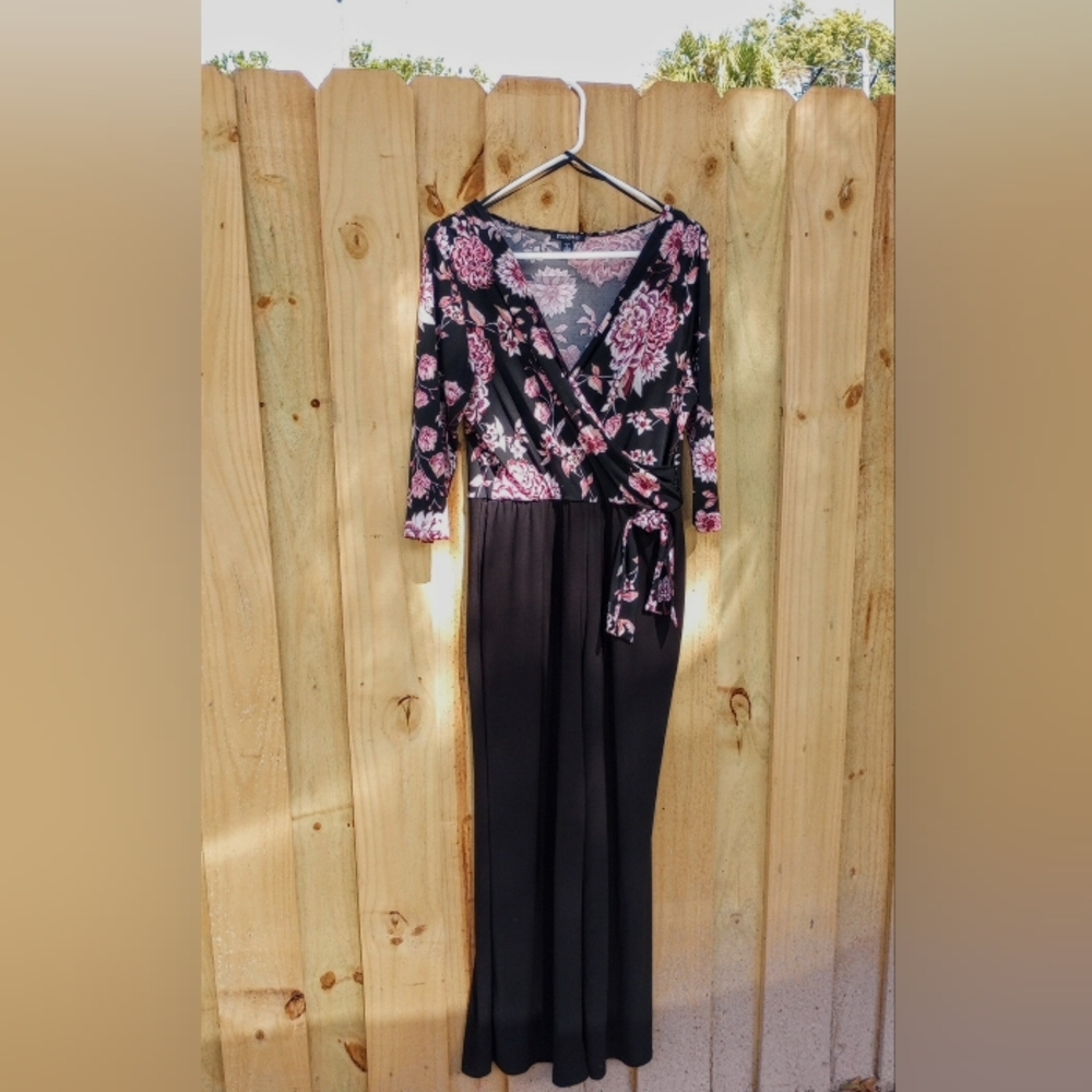 Roz & Ali Jumpsuit Size Petite L